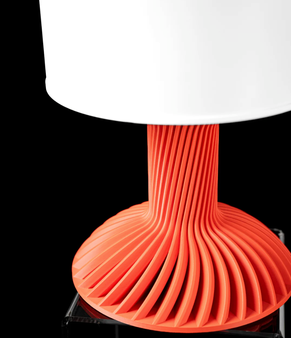 Lámpara de mesa estriada