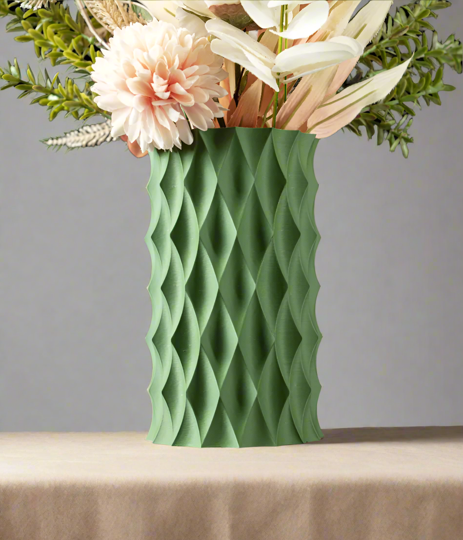 Jarrón de flores de diamante