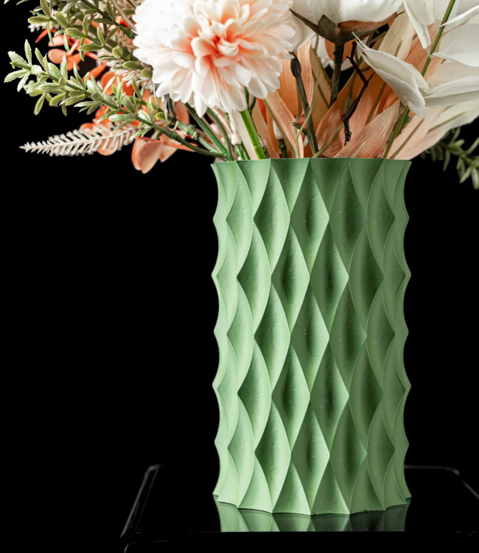 Jarrón de flores de diamante