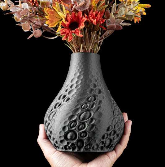Jarrón de flores de perla